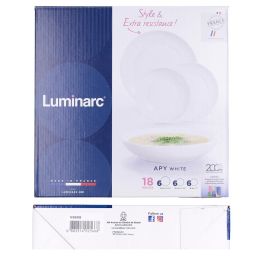 Vajilla Opal Apy Luminarc 18 Piezas - 6 Personas Vajilla Opal Apy Luminarc 18 Piezas - 6 Personas