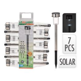 Estaca solar de jardin, acero inoxidable,1 led ip44 ø4,6 x 36,5 cm, pack 7 unidades Precio: 11.49999972. SKU: B14VRQ37T7