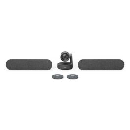 Logitech 960-001224 Sistema de Videoconferencia Rally Plus 4K UHD, Campo de Visión 82°, Zoom 15x, Audio RightSound para Salas Grandes