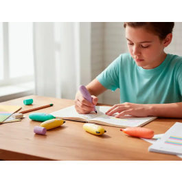 Imaginovo Rotulador Fluorescente Safari Glow Pastel Animales Caja 6 Unidades Surtidas