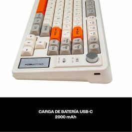 Teclado Owlotech Naranja Qwerty Español