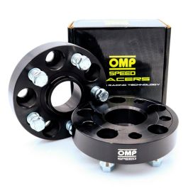 Omp OMPS09143001 Juego Separadores Coche 30mm Ancho PCD 5x112-5x112 CB 57.1mm Tornillo M14x1.5