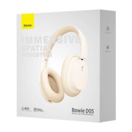 BASEUS BOWIE D05 WIRELESS HEADPHONES CREAMY-WHITE Bluetooth 5.3 70h Blanco