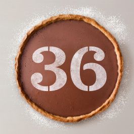 Algon Plantilla para Tarta de Cumpleaños N-3 Pequeña, 20 cm x 13.5 cm (36 Unidades)