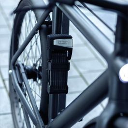 ABUS BORDO ONE 6500A/110 Candado Plegable con Alarma, Soporte SH, Negro