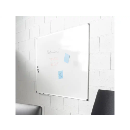 Rocada Pizarra Blanca Lacada Magnética Marco Aluminio Cantoneras 100x150 cm Uso Frecuente