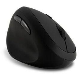 Kensington Ratón Pro Fit Ergonómico Vertical Inalámbrico para Zurdos, 6 Botones, 800-1200-1600 DPI, Negro