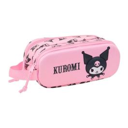 Portatodo Doble Kuromi Rosa 21 x 8 x 6 cm Portatodo Doble Kuromi Rosa 21 x 8 x 6 cm