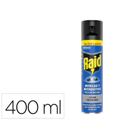 Raid Insecticida Spray 400ml Moscas y Mosquitos Precio: 4.49999968. SKU: B14B2TZBFS