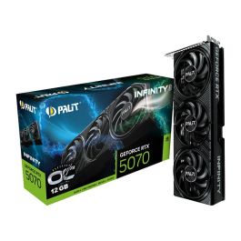 Palit GeForce RTX 5070 Infinity 3 OC - Tarjeta Gráfica 12GB GDDR7 192-bit PCIe 5.0 con 3 Ventiladores, Overclocked