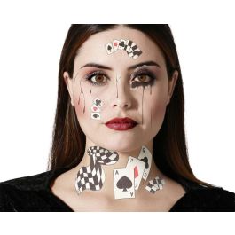 Tatuaje Facial Cartas, Lágrimas Y Tablero Damero Halloween Maquillaje Para Espectáculos Y Caracterizaciones Surrealistas Precio: 0.8833. SKU: B1469C357R