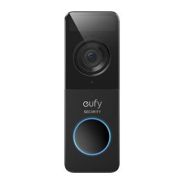 Eufy Video Doorbell 1080p Negro, Blanco, Hogar, IP65, 1600x1200, 5m Nocturna, 1080p, Inalámbrico, 2400MHz, Batería 5000mAh, 4 Meses