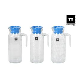 Inde Jarra de Vidrio con Tapa 1L Colección Kesare - 7.8 x 12.7 x 23.5 cm (12 Unidades) Precio: 18.49999976. SKU: B1AMCR4R3N