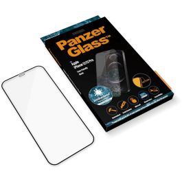 PanzerGlass Protector de Pantalla E2E CF. Antibakt. para iPhone 12 / 12 Pro (6.1"), Vidrio Templado Anti-rayones y Golpes