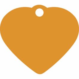 Placa identificativa para collar Imarc Heart Naranja