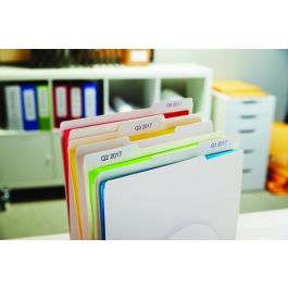 DYMO Etiqueta LW carpetas colgantes 50x12mm, 1 rollo etiquetas (220) Papel Blanco