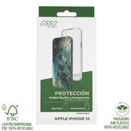 Myway Carcasa Transparente para Apple iPhone 16 - TPU, Protección contra golpes