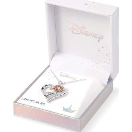 PEERS HARDY Colgante Corazón Rosa La Bella y la Bestia Disney Plata 925
