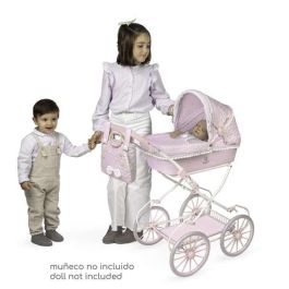 Coche de muñeca plegable con sombrilla y bolso - para muñecas de hasta 48 cm. Coche de muñeca plegable con sombrilla y bolso - para muñecas de hasta 48 cm.