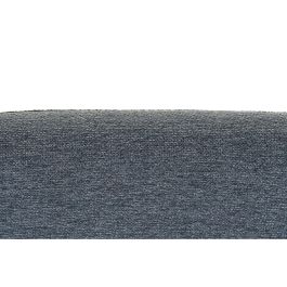 DKD Home Decor Sillon Scandi Azul Negro Poliéster Metal Desmontable. Medidas: 62x66x75 cm, Altura Asiento 47 cm.