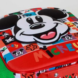 Disney Mickey Mouse Mochila 3D con Ruedas Pequeña Mood Multicolor - 7L, 25x30 cm
