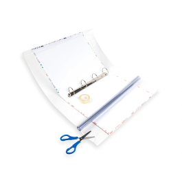 Liderpapel Rollo Plástico Forralibros Transparente Alta Resistencia 0.35x2 Metros 70 micras