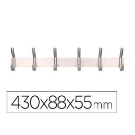 Perchero Liderpapel PH01 Plateado Metal Perchero Liderpapel PH01 Plateado Metal