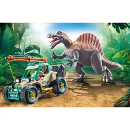 Playmobil Ataque Del Spinosaurio 71820 Dinos con Vehículo e Investigador
