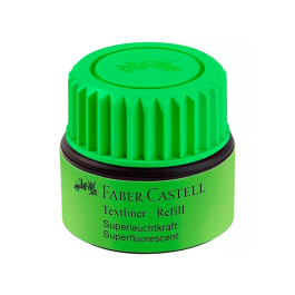 Faber Castell Textliner 1549 Bote Recambio Tinta Rotulador Fluorescente Verde 30 ml