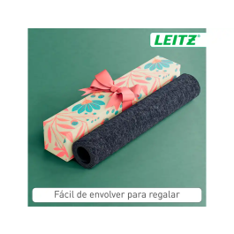 Leitz Alfombrilla de Sobremesa de Fieltro Grande, Gris, 70x36 cm, Superficie Suave y Antideslizante, Compatible con Ratones Ópticos y Láser