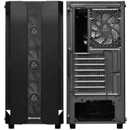 Chieftec Caja Gaming GS-01B-OP Torre ATX Micro ATX Mini-ITX Negra con Vidrio Templado e Iluminación RGB