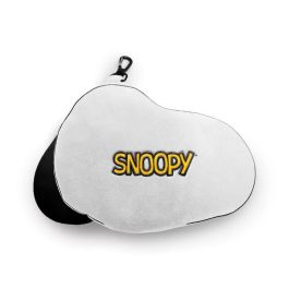 Relaxeazzz Almohada de viaje con antifaz Snoopy integrado - 95% Poliéster y 5% Spandex