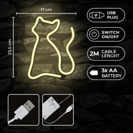 Lampara Forever Neon Led Light Cat Lampara Forever Neon Led Light Cat
