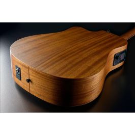 LAG Guitarra Acústica Hyvibe H2 Dreadnought Cutaway Electroacústica Tapa Maciza Cedro con Electrónica HyVibe H2