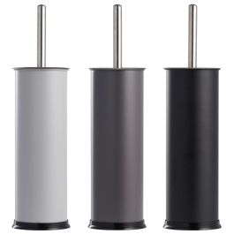 DAY Escobilla WC Acero Inoxidable y Plástico Acabado Mate Colores Surtidos