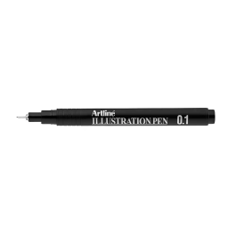 Artline EK-281ILN Rotulador Calibrado Micrométrico Negro Illustration Pen Punta Poliacetal 0,1mm para Diseño Gráfico
