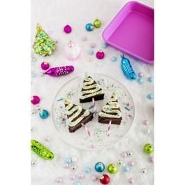 Fackelmann FAC3176239998375 - Juego de 4 moldes Tasty Pâtisserie de 23 a 38 cm, Fucsia