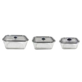 Recipiente Basicos DKD Home Decor Transparente 10.2 x 6.5 x 14.2 cm Recipiente Basicos DKD Home Decor Transparente 10.2 x 6.5 x 14.2 cm
