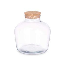 Jarron Ancho Tapon Corcho Giftdecor 24X25CM Jarron Ancho Tapon Corcho Giftdecor 24X25CM