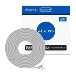AISENS - Cable de Red RJ45 CAT.6 UTP RIGIDO AWG23 CCA (ALEACION), GRIS, 100M Precio: 26.49999946. SKU: B1AL8K9VKR