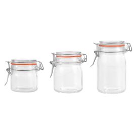 La Mediterranea Tarro Hermético de Vidrio con Cierre Clip, 150 ml (48 Unidades) La Mediterranea Tarro Hermético de Vidrio con Cierre Clip, 150 ml (48 Unidades)
