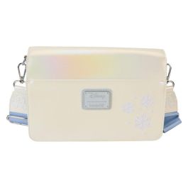 Loungefly Bandolera Winter Wonderland Mickey and Friends Disney Piel Vegana, Solapa Magnética, Detalles Iridiscentes, 23.75x15x7.5cm