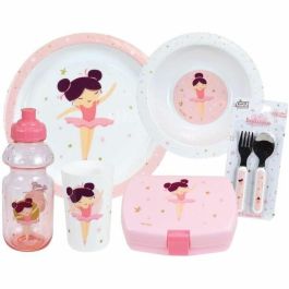 Fun House 006364 Juego de Vajilla Infantil Bailarina 6 Piezas Reutilizable: Vaso, 2 Platos, Cubiertos, Botella y Caja Snacks Precio: 27.98999951. SKU: B15JVXA4EP