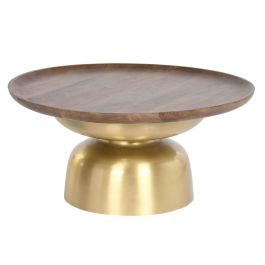 Mesa de Centro DKD Home Decor Acero Madera de mango (80 x 80 x 38 cm) Precio: 300.98999986. SKU: S3040500