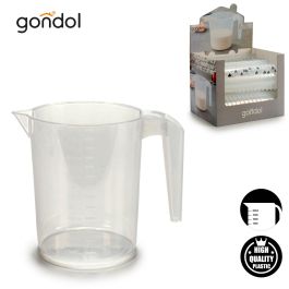Jarra Medidora de Plástico Transparente Gondol 1,3 Litros 12.7x14.5x18.5 cm (48 Unidades) Jarra Medidora de Plástico Transparente Gondol 1,3 Litros 12.7x14.5x18.5 cm (48 Unidades)