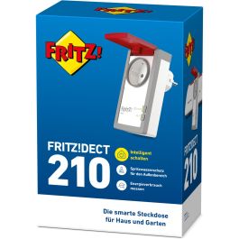 AVM FRITZ! DECT 210 | Enchufe Inteligente Exterior IP44 con Medición de Consumo