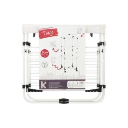 Arte Regal Tendedero Vertical Plegable con Ruedas, 30M, Blanco/Negro, 69x135x62.5 cm (Set de 4)