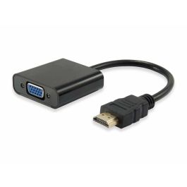 Equip Adaptador HDMI a VGA con Audio - Negro