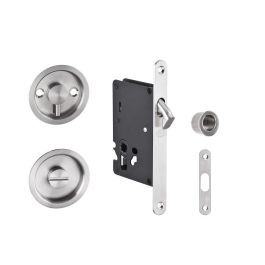 Articulos Inoxidables IN.20.241.F Cerradura de Embutir para Puertas Correderas con Gancho y Tiradores de Acero Inoxidable Satinado Precio: 41.89000035. SKU: B1EKTTFGCY