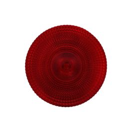 Plato Llano Alfares Alfares Rojo Vidrio Ø 31 cm (6 Unidades) Plato Llano Alfares Alfares Rojo Vidrio Ø 31 cm (6 Unidades)